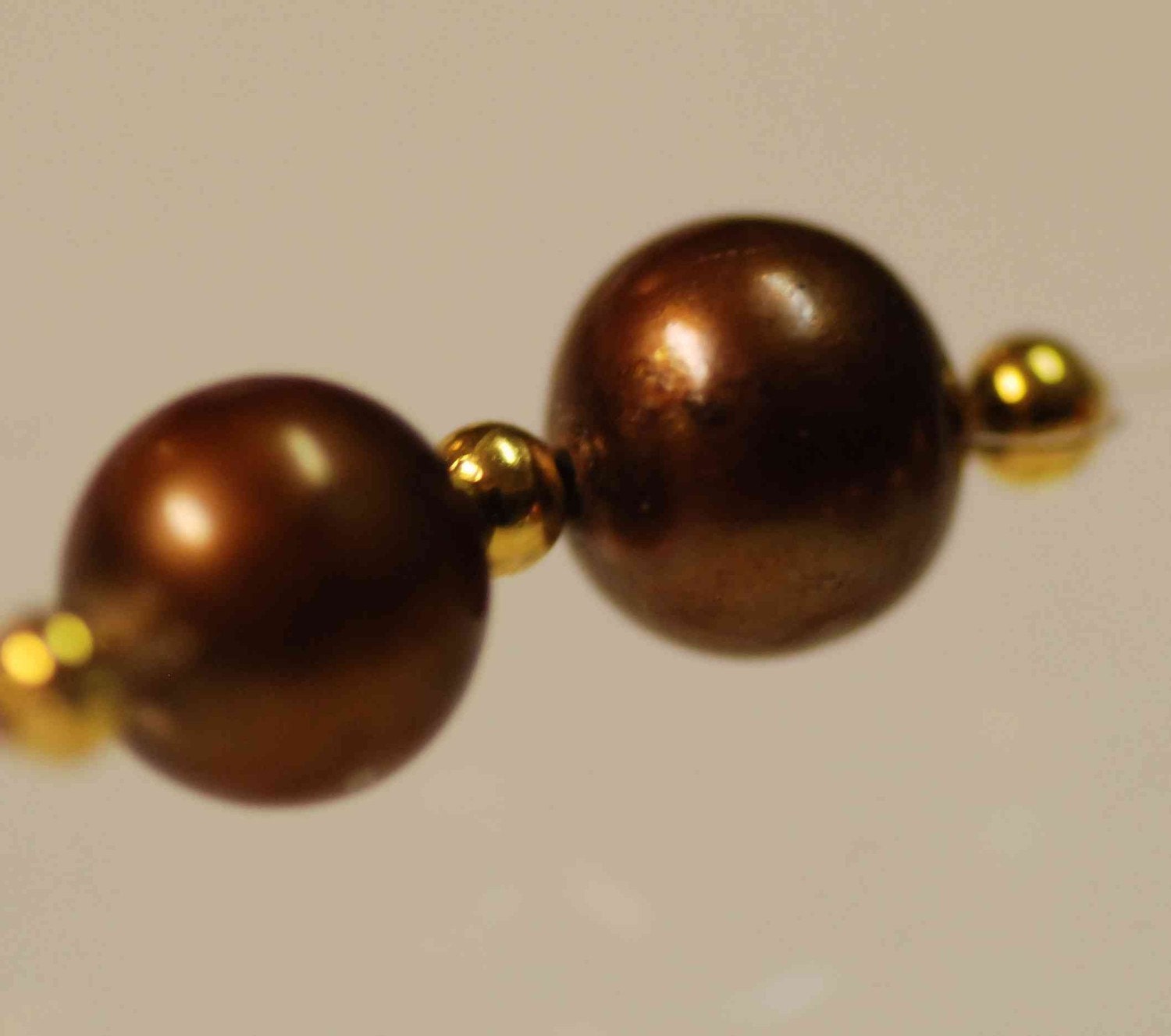 AAA 8mm Genuine Chocolate Pearl round high quality--sale as matched pair for earrings or design ---new deal sale