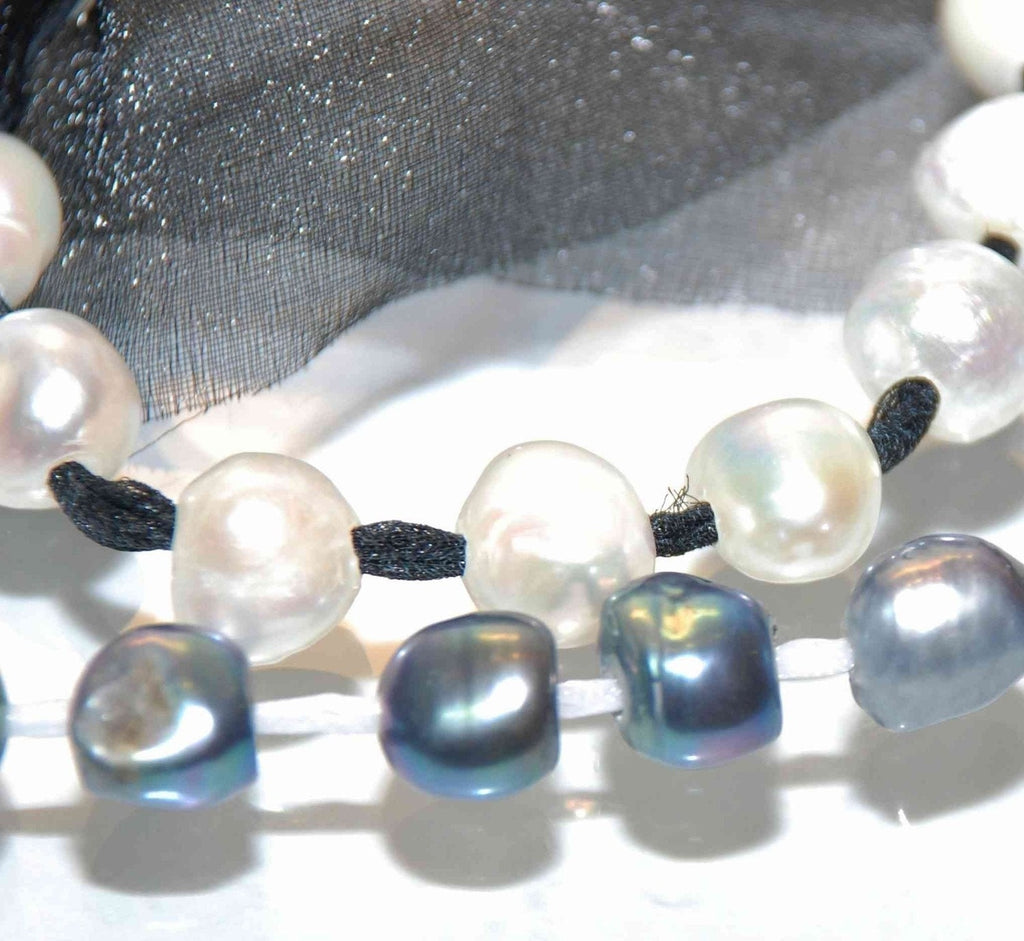 Batch SALE 11-12mm Large Hole 2.5mm Pearl Freshwater Pearl white Big Baroque Pearl beads---30 pieces set #LH81001