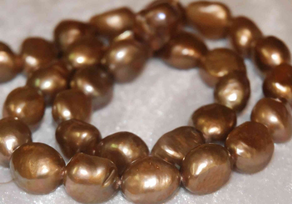 Baroque Pearl Large Gem Quality Dove Chocolate ---12-15mm genuine pearl---set 6pcs-----PROMOTION PRICE