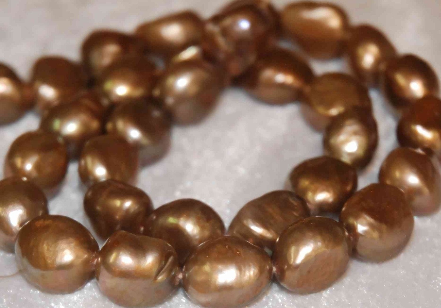 Baroque Pearl Large Gem Quality Dove Chocolate ---12-15mm genuine pearl---set 6pcs-----PROMOTION PRICE