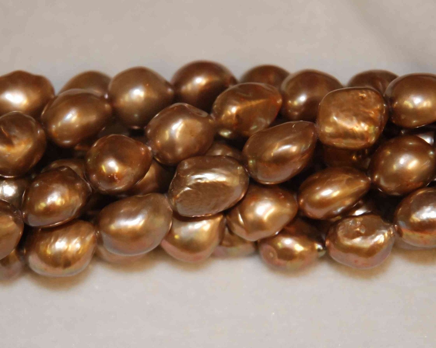 Baroque Pearl Large Gem Quality Dove Chocolate ---12-15mm genuine pearl---set 6pcs-----PROMOTION PRICE