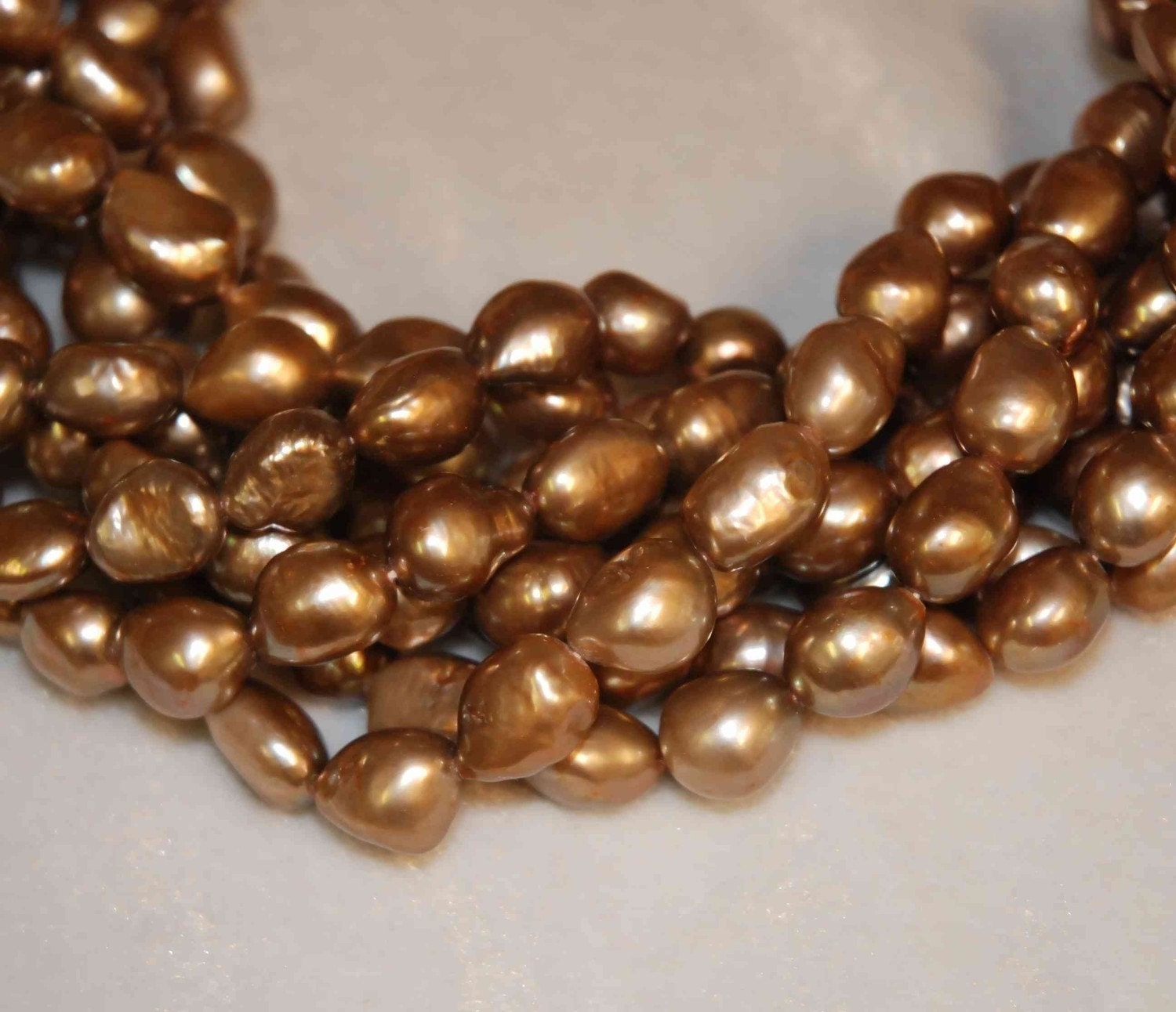Baroque Pearl Large Gem Quality Dove Chocolate ---12-15mm genuine pearl---set 6pcs-----PROMOTION PRICE