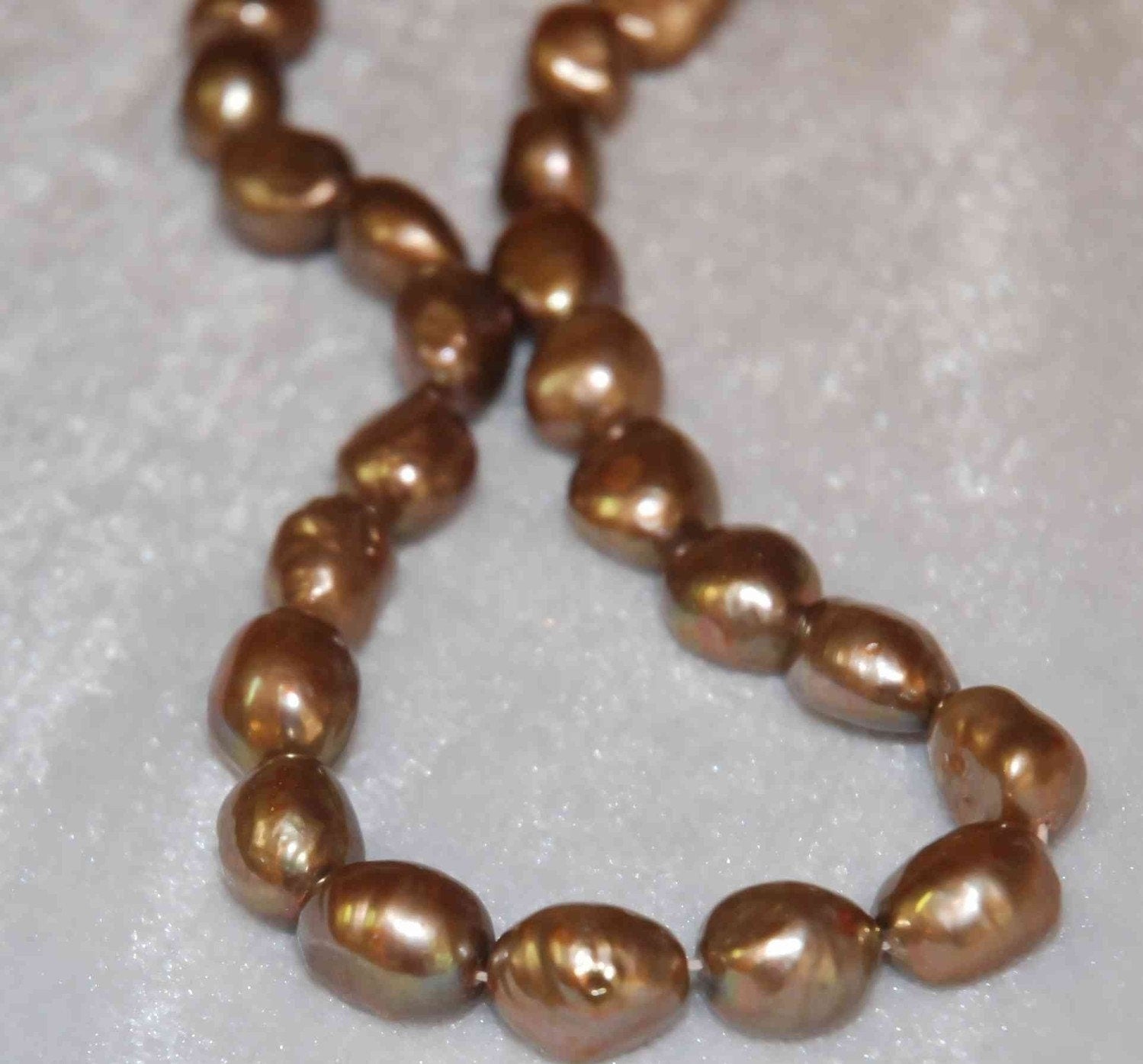 Baroque Pearl Large Gem Quality Dove Chocolate ---12-15mm genuine pearl---set 6pcs-----PROMOTION PRICE