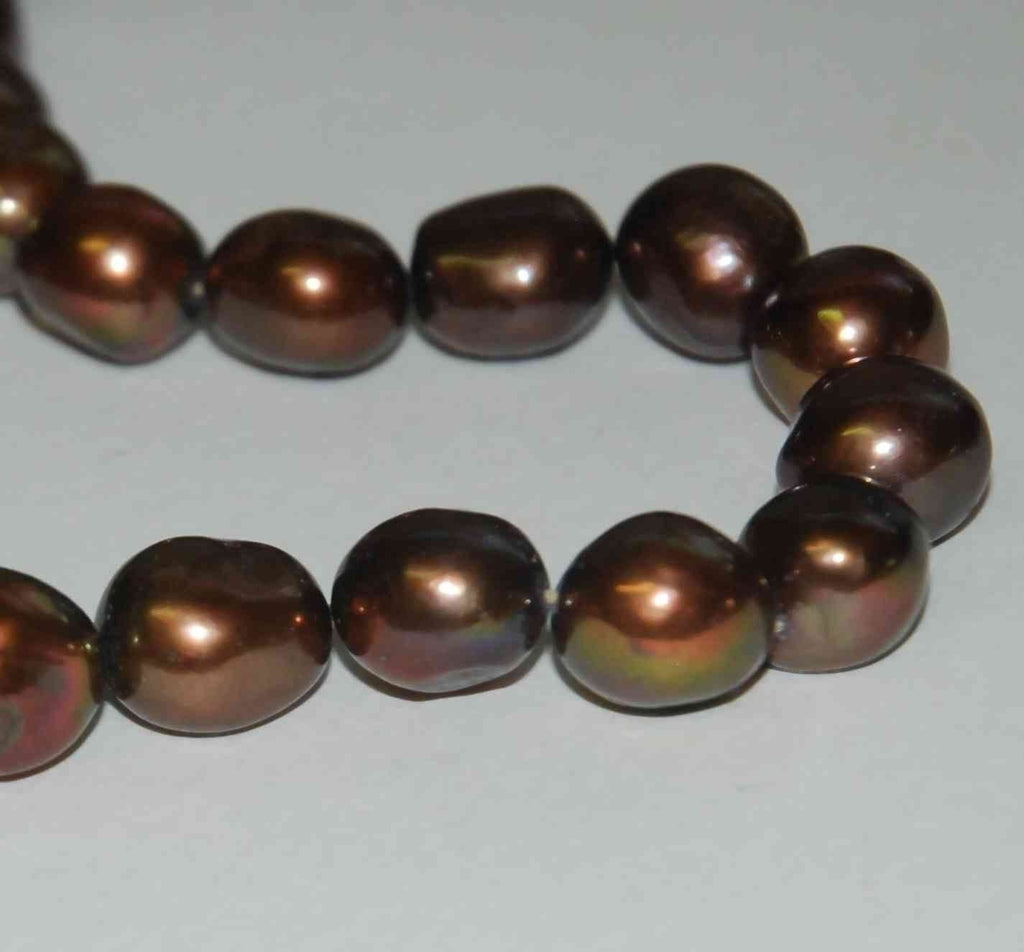 Baroque Pearl Large Gem Quality Chocolate ---12-15mm genuine pearl---set 6pcs---PRICE REDUCED