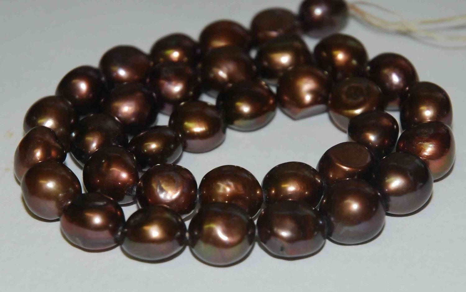 Baroque Pearl Large Gem Quality Chocolate ---12-15mm genuine pearl---set 6pcs---PRICE REDUCED