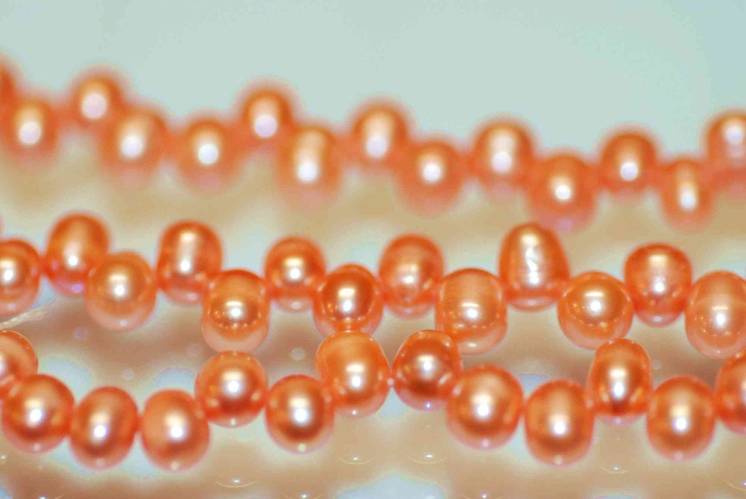 5X7mm Top drilled Dancing Pearl Freshwater Pearl, Carrot Orange briolette tear drop pearl beads, 15" full strand Excellent Bargain #DR3141