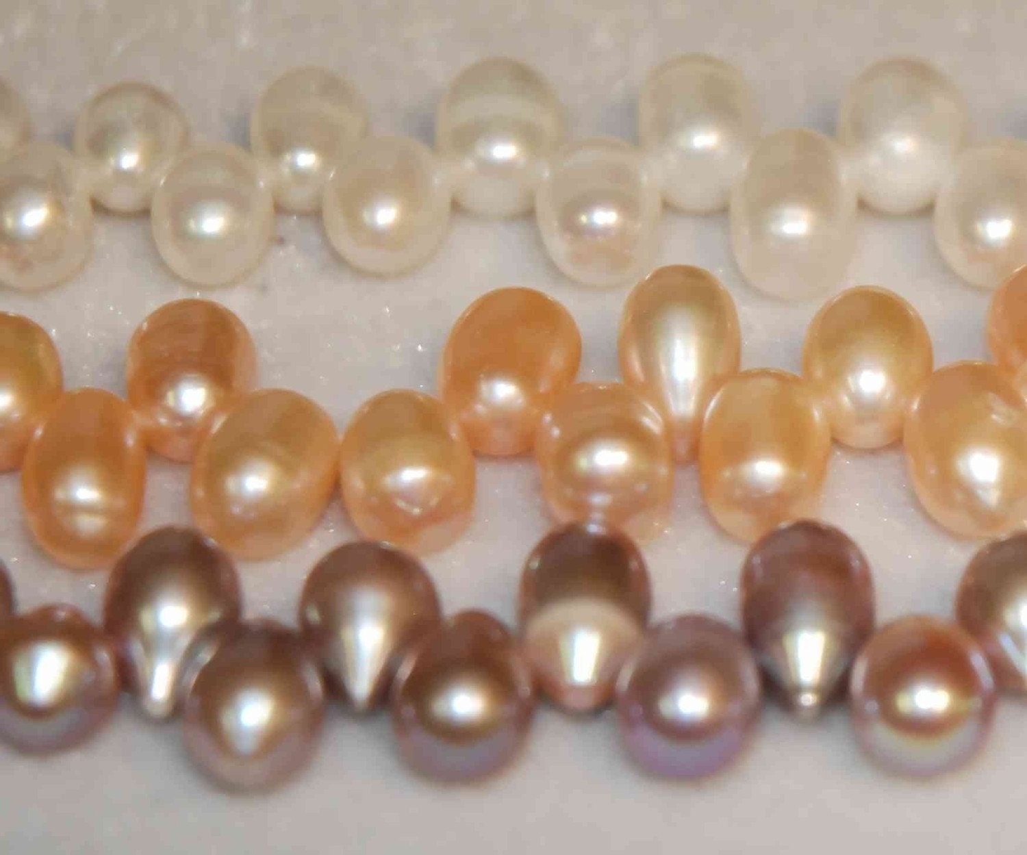 Top drilled freshwater pearl 11mmX8mm Big Dancing Pearls briolette tear drop pearl beads half strand 7.5" Natural Purple  pearl SALE