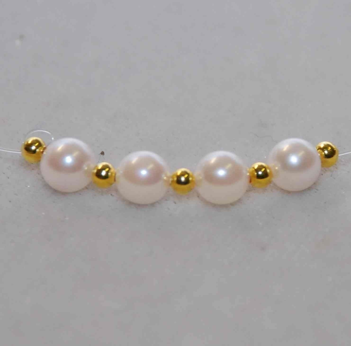 6mm AA Akoya Cultured Pearl---perfect round genuine cultured salt water pearl---gem quality pearls