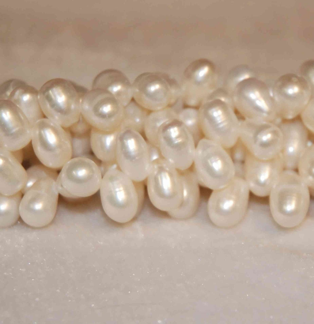 11mmX8mm Top Drilled Dancing Pearl Freshwater Pearl ivory white Big briolette tear drop pearl beads, full strand 15", pearl wholesale