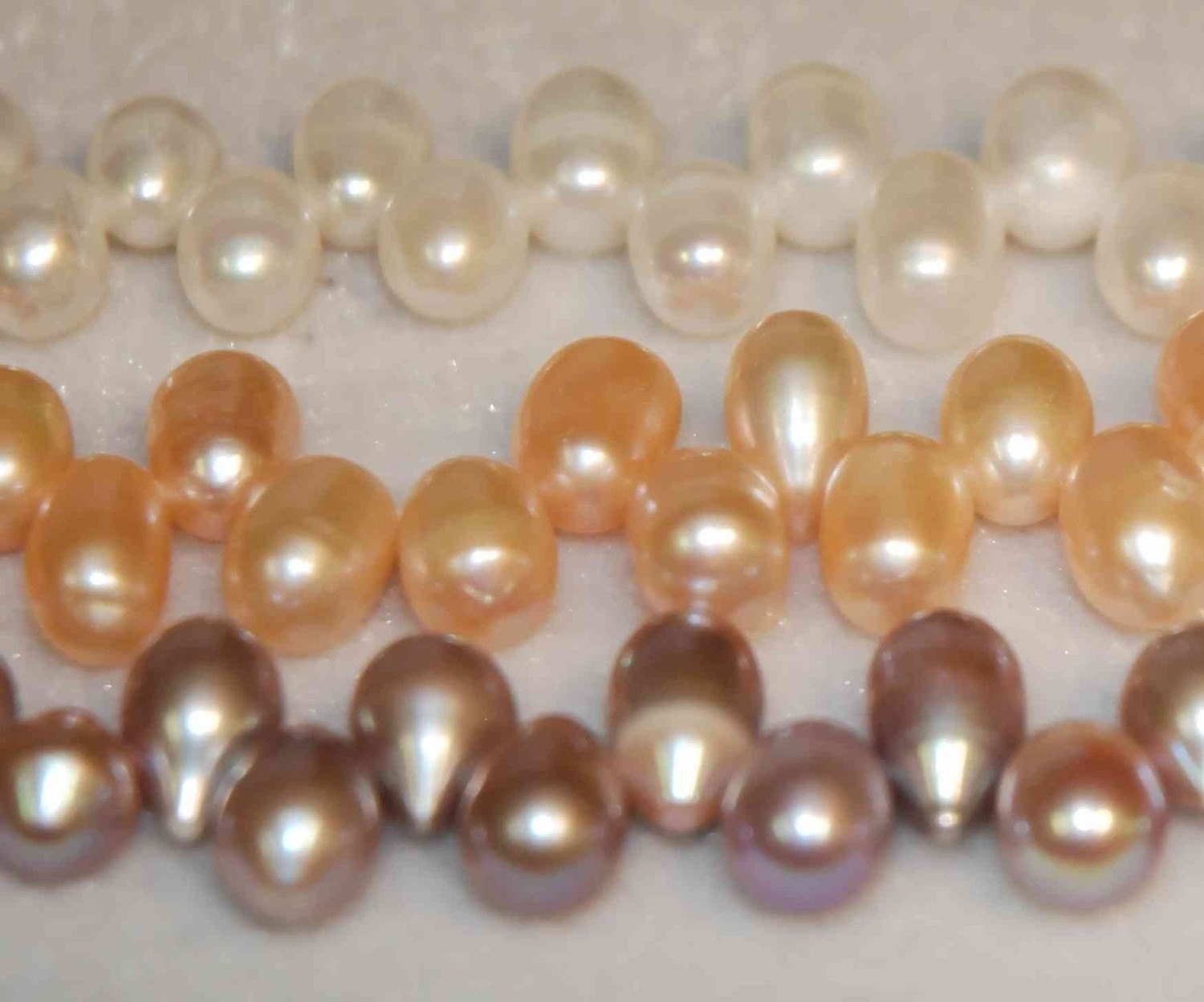 11mmX8mm Top Drilled Dancing Pearl Freshwater Pearl ivory white Big briolette tear drop pearl beads, full strand 15", pearl wholesale