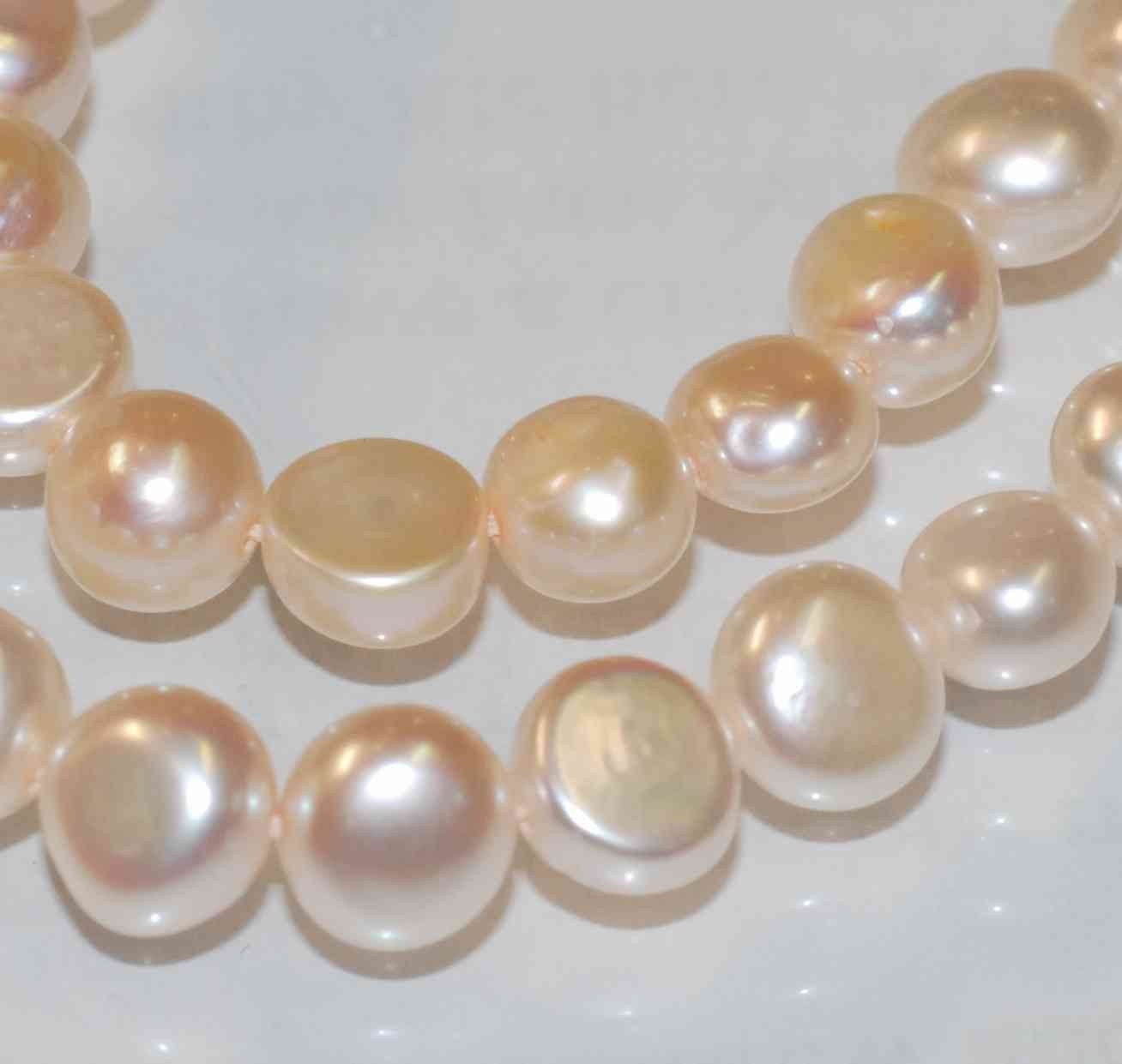 AA+ 8mm  Corn Nugget Baroque Pearl Freshwater Pearl natural shell champagne pink 15'' full strand 52pc loose pearl beads Wholesale #CB6060