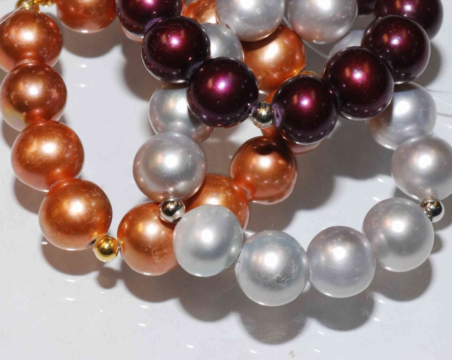 AA+ 8-8.5mm LUXURY Round Potato Genuine cultured Freshwater Pearl -----Vitage Rose Gold Color For designer----12 pcs loose pearl beads NEW