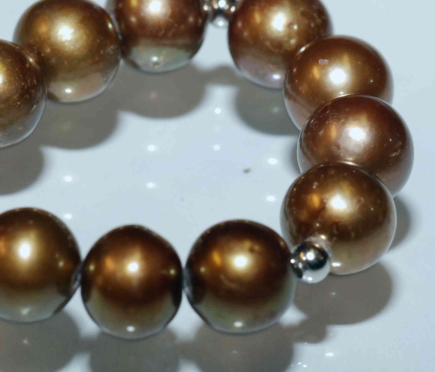 8-8.5mm LUXURY AA+ Round Genuine cultured Freshwater Pearl -----Vintage Tan Brown Color loose pearl beads----12 pcs