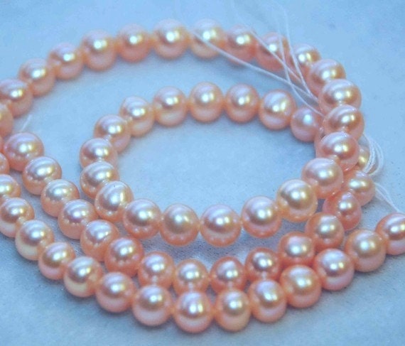 Full strand  15.5" AAA 7-7.5mm 8-9mm Freshwater pearl, perfect clean pearl Natural color silvered Pink Round off potato Pearl, deal sale