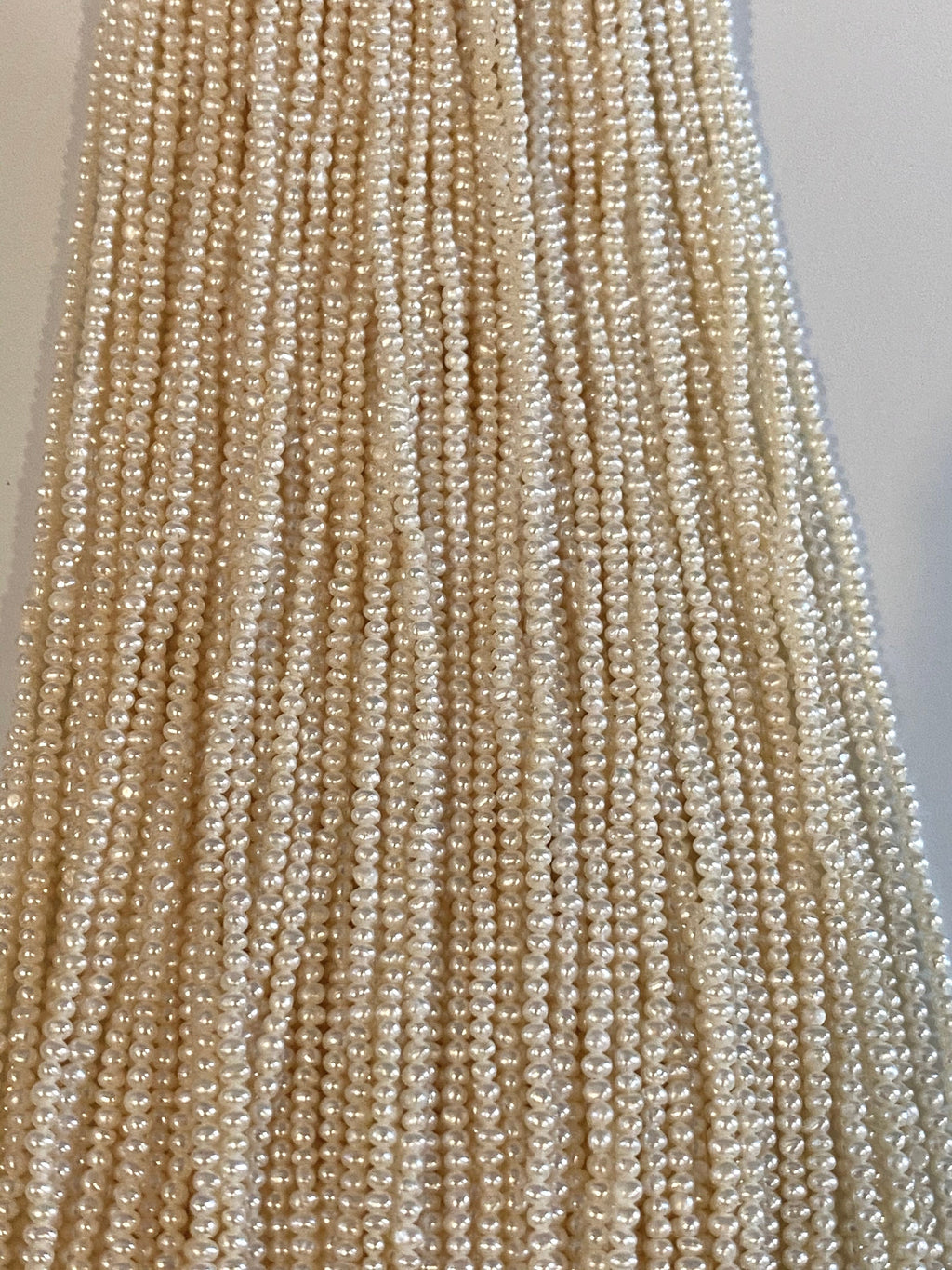 NEW AA+  1.5-2mm Tinny Seed luster white Potato Round off  Freshwater Pearl 15" full strand 220+ pc Cute seed pearl beads #SD7010 SALE