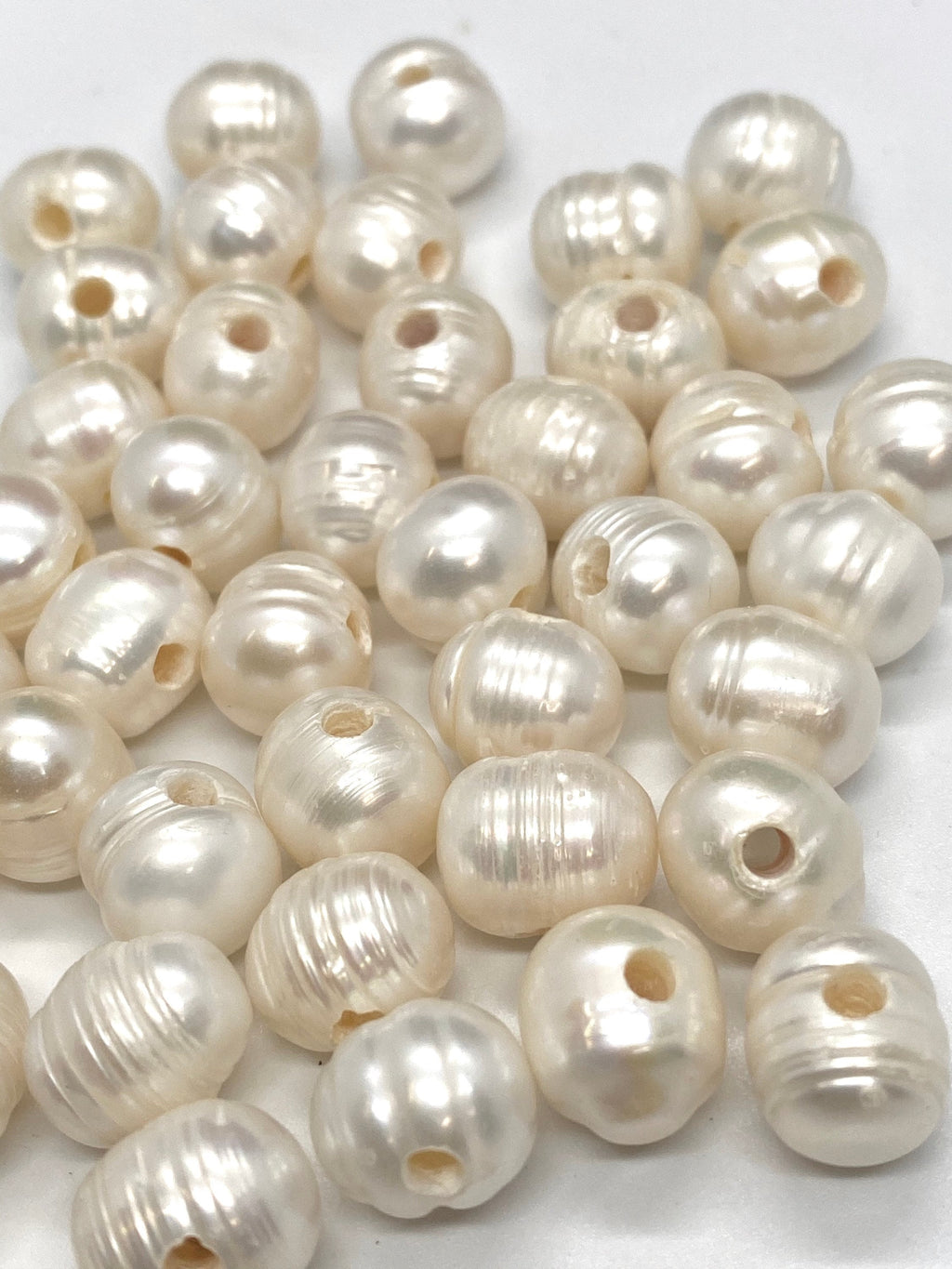 20pc Large Hole 11mm+ Freshwater Pearl 2.5mm+ hole, AA white genuine pearl, Large round Baroque Pearl, beautiful regular circle LH8062