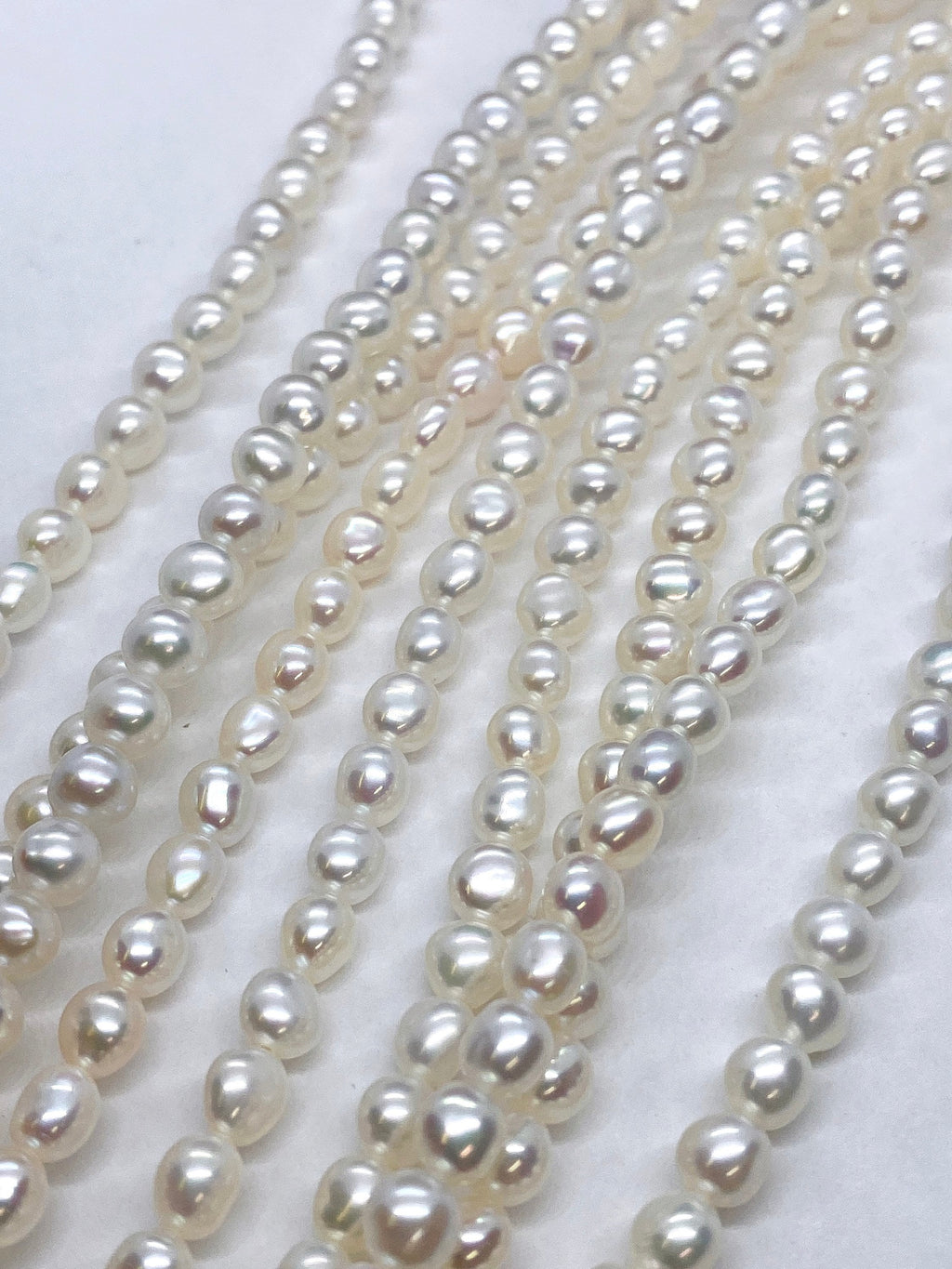 AAA high quality 6mm Baroque Akoya Cultured Pearl strand, Keshi nugget pearl, genuine cultured pearl---stunning luster pearls #KS4001