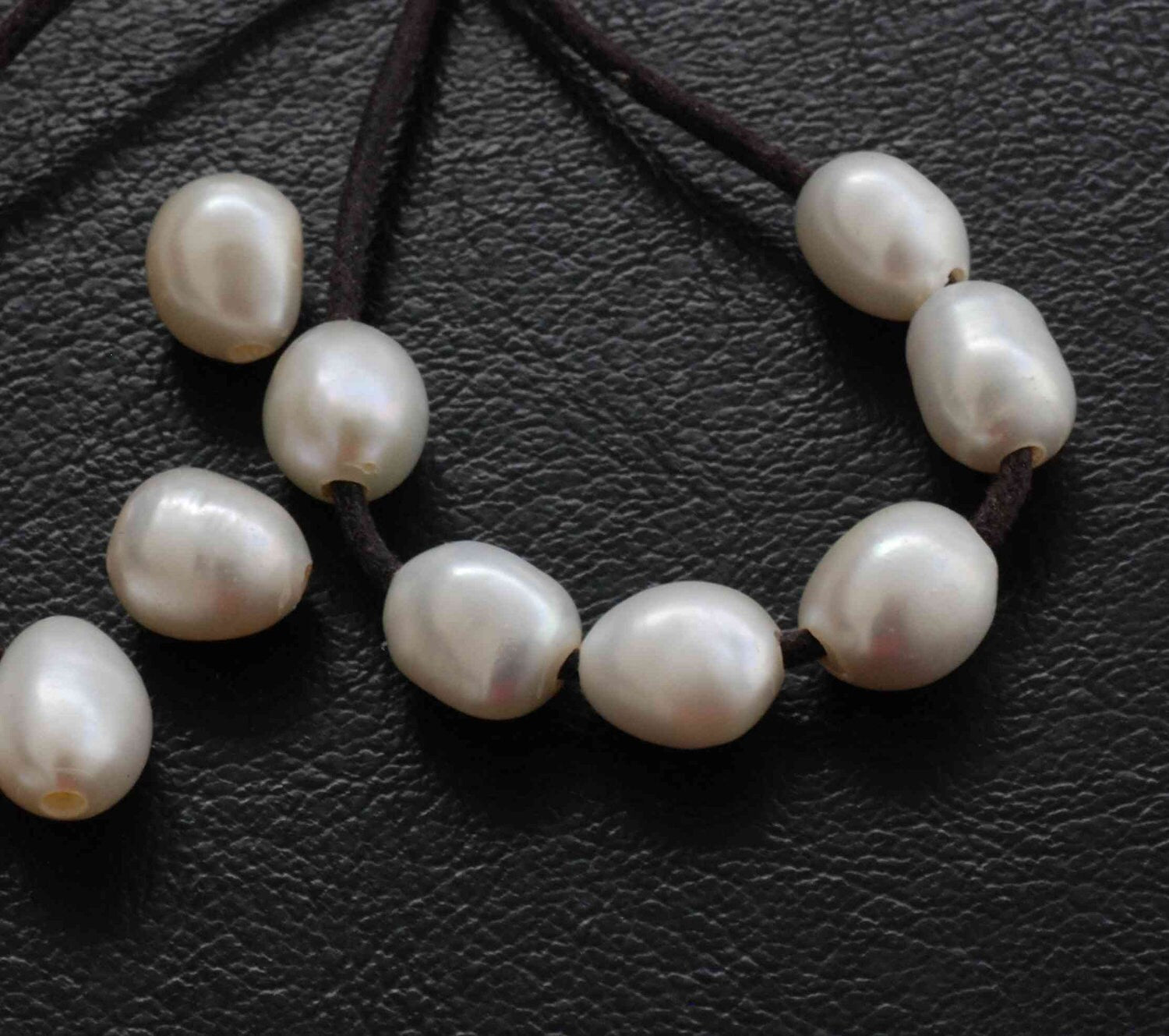 9X11mm Large Hole Pearl Baroque Pearl Freshwater Pear white Large  2.5mm 3mm hole---8 pieces set----New Arrival   #LH8041