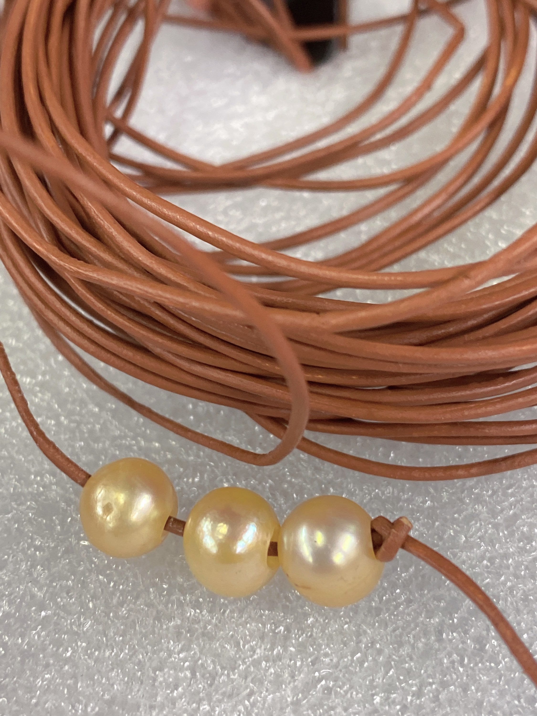 1mm Natural genuine Leather Cord, Stunning Brown, Black leather cord, Large hole Pearl Beads string,1/3/5/10 yard high quality Cord F9024