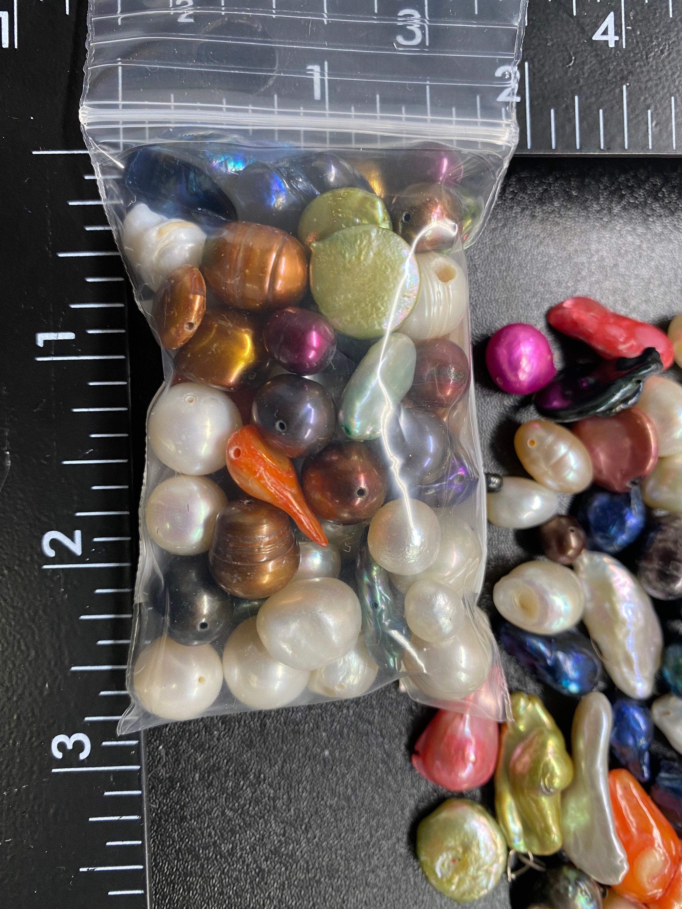6-40mm Assorted Loose Freshwater Pearl, Mixed Pearl Beads bag, large hole Freshwater Pearl, Coin Pearls, Biwa Pearls, Round Pearls, keshi