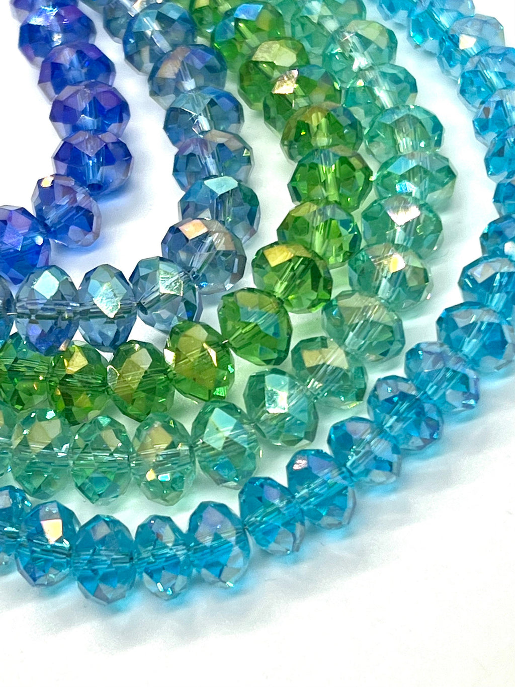 8mm Fern Green Shinning Swarovski cut style Crystal, grass green Spacer stunning loose facet beads for jewelry making DIY----10 pcs #801