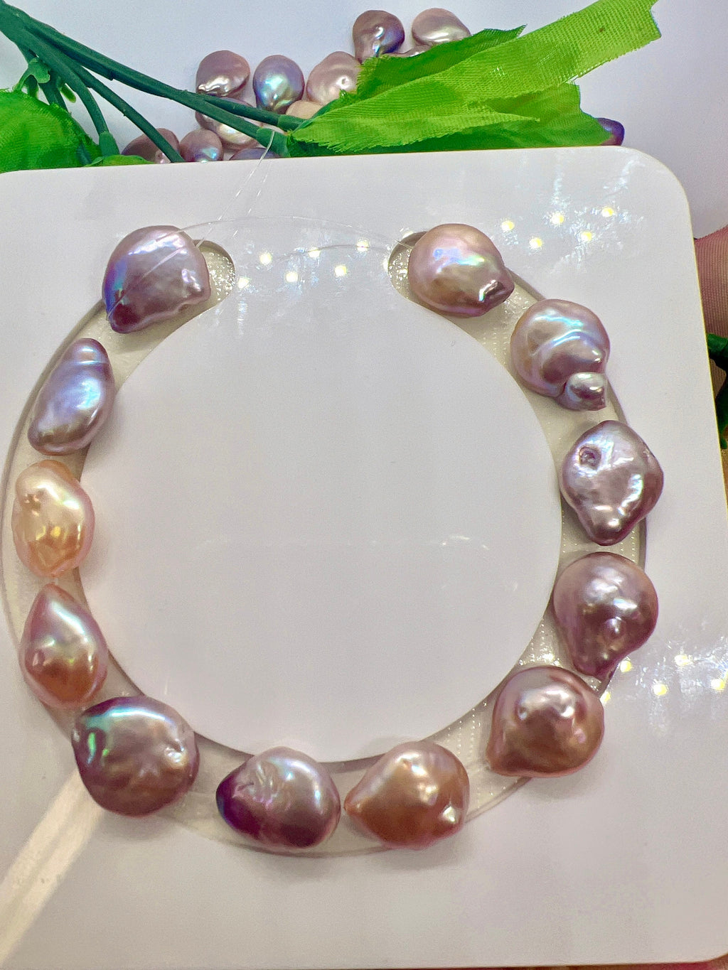 AA+ 12X14mm Baroque coin Pearl beads, natural metallic Mauve Purple tear drop Genuine Coin Pearl, super  luster matched 12pc NEW SALE