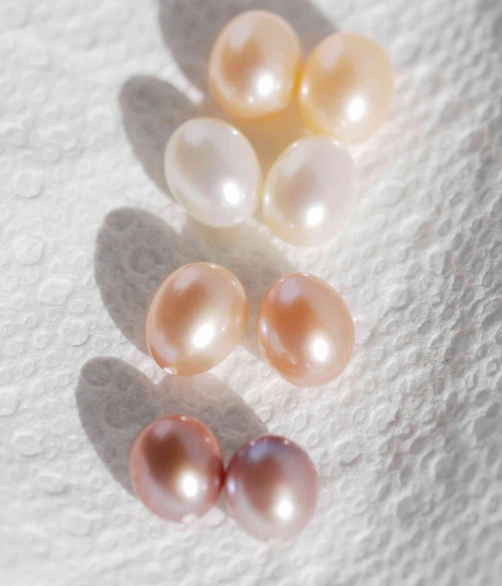 AAA+ high quality 9X12mmTear Drop Pearl Freshwater Pearl natural champagne gold matched pearl beads pair for earring design-----NEW Arrival