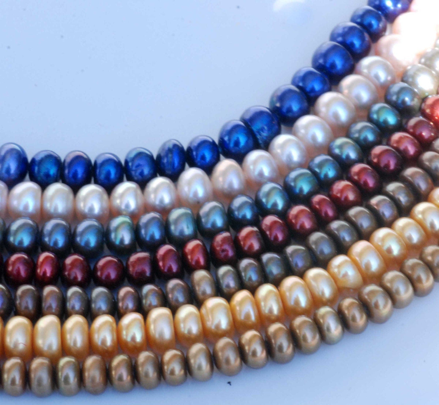 Button Pearl Roundel pearl Freshwater Pearl golden yellow AA 4X6.5m----16" Full Strands 100 plus pieces---wholesale pearl