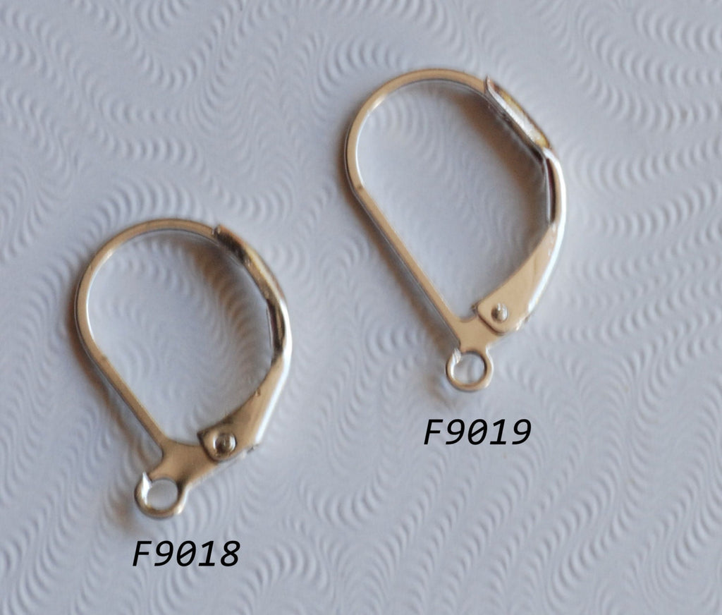 925 sterling silver plated over Copper Lever Back LONGER Earring Wire with French Ring - Nickel Free - 20 Pc -F9019