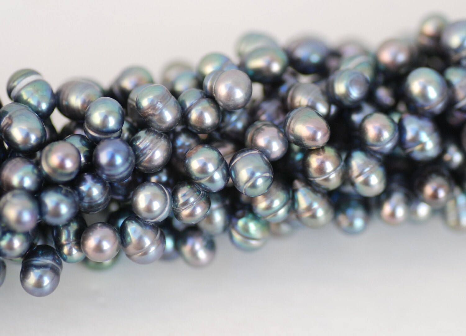 5X7mm briolette tear drop pearl Top Drilled Dancing Pearl Freshwater Pearl peacock blue beads 15" full strand 100+ pieces loose pearl SALE
