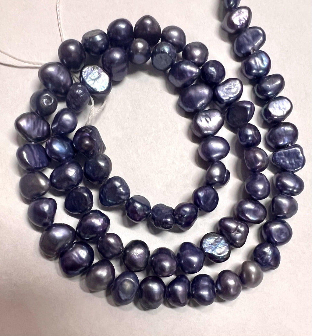 NEW AA+ 6-7mm Corn Pearl Baroque Pearl Nugget Pearl baroque Freshwater Pearl light ink tender purple, 15" full strand 60pc Wholesale #CB6013