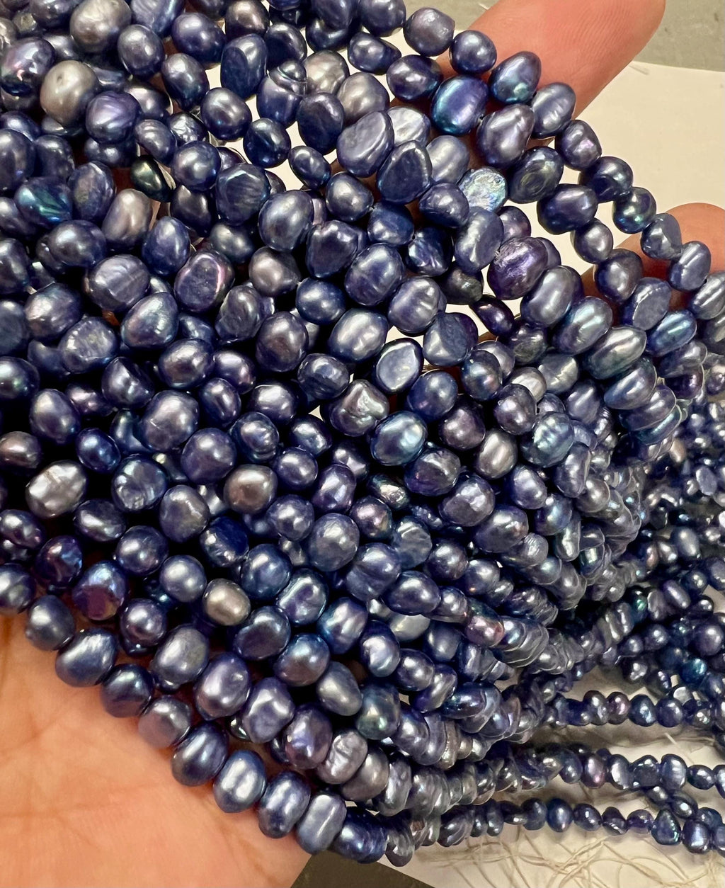 NEW AA+ 6-7mm Corn Pearl Baroque Pearl Nugget Pearl baroque Freshwater Pearl light ink tender purple, 15" full strand 60pc Wholesale #CB6013