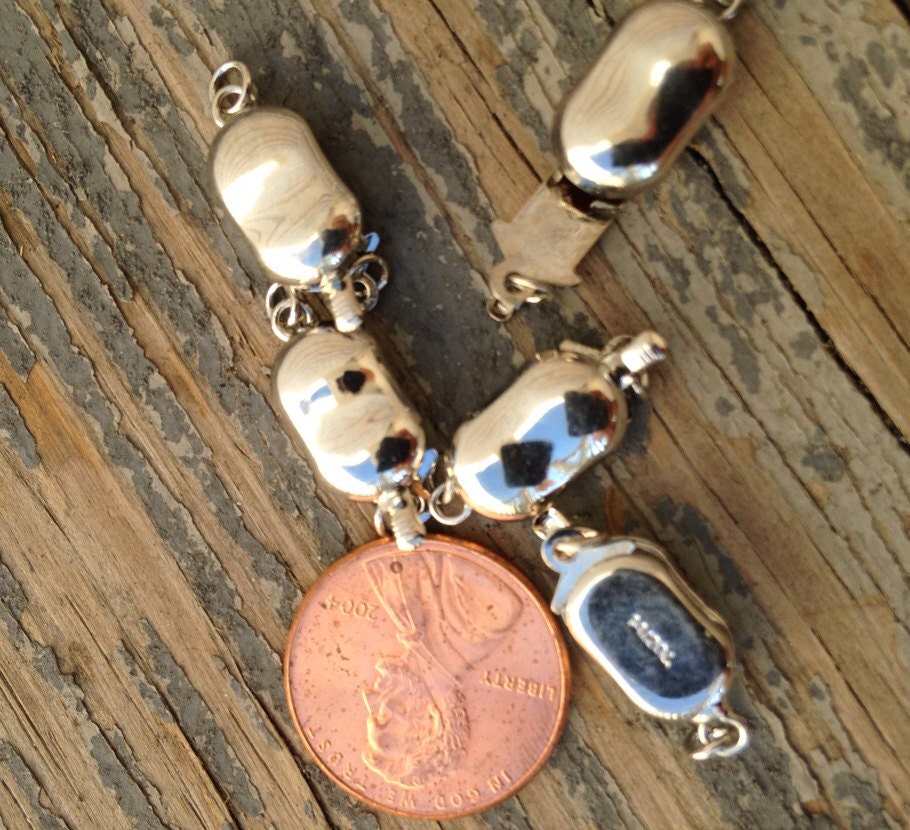 14k GF pearl Clasp 14/20 White Gold filled Clasp 8x12mm beading bix clasp oval kidney shape #FDC011