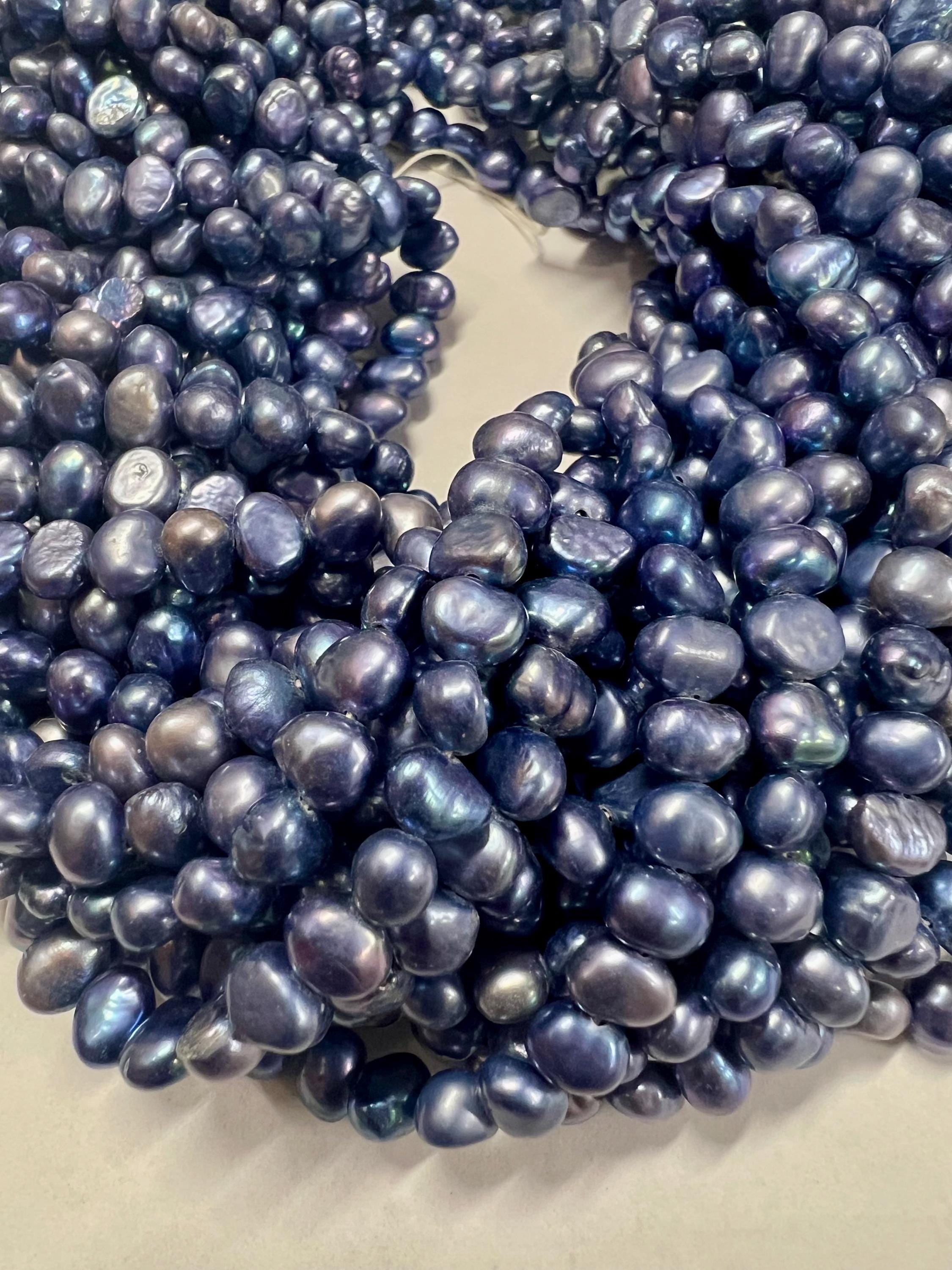 NEW AA+ 6-7mm Corn Pearl Baroque Pearl Nugget Pearl baroque Freshwater Pearl light ink tender purple, 15" full strand 60pc Wholesale #CB6013