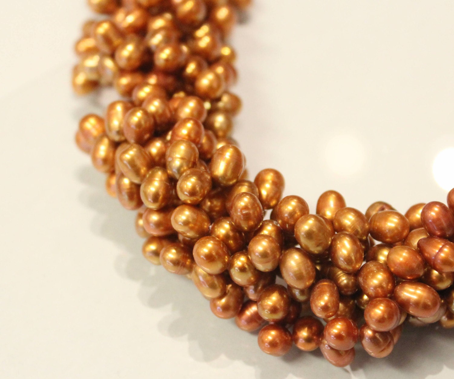 5-6mmX8mm Top drilled Dancing Pearl Freshwater Pearl copper brass brown briolette tear drop pearl beads full strand 15" #DR3103