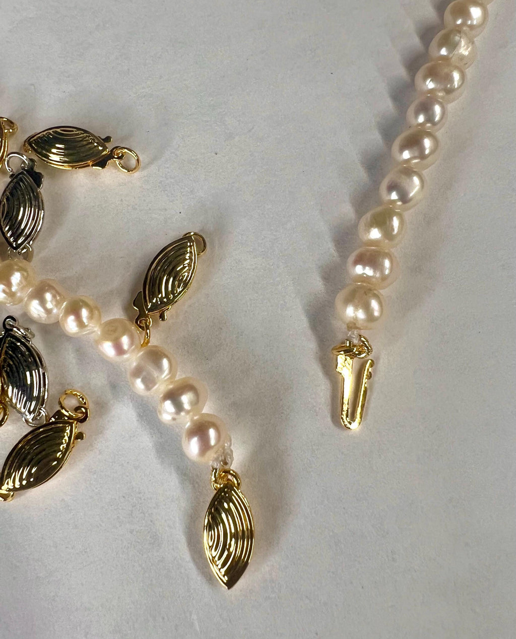 14k Gold filled pearl Clasp classic fish Clasp 5.5x11mm Filigree Pearl Bead Fish Hook Clasp Single Strand clasp oval shape #FDC020