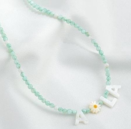 1 PC Mother of Pearl initial Beads, natural Ivory White Mother Of Pearl initial Letter Beads, white shell Charm, Raw mother of pearl A to Z