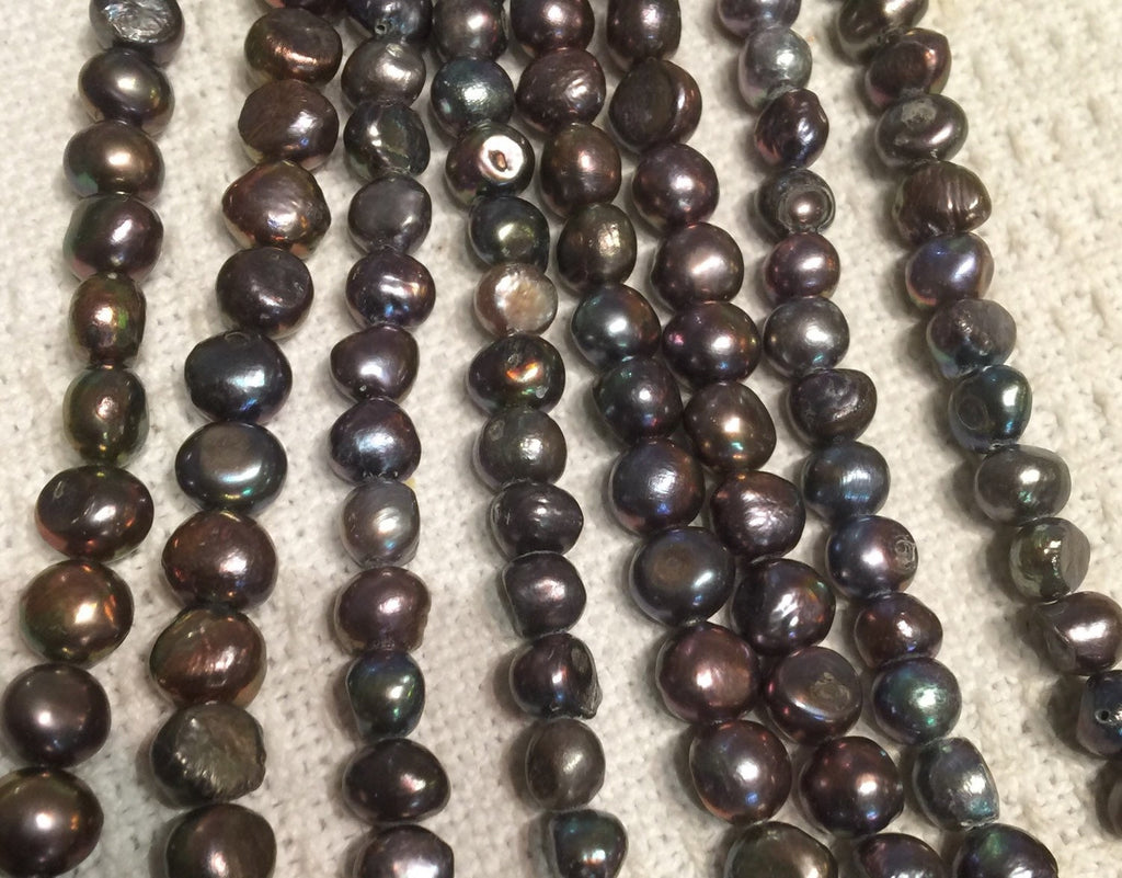 Freshwater Pearl Baroque Pearl Peacock large pearl nugget 9-11mm----15'' Full Strand Genuine Pearl Great bargain NEW PROMOTION Sale #BA4044