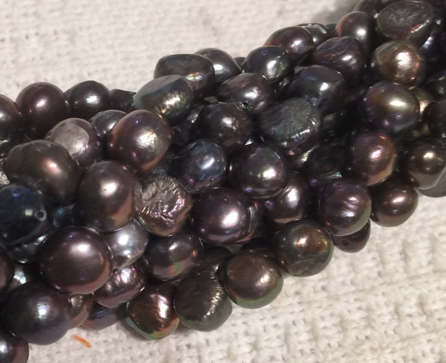 Freshwater Pearl Baroque Pearl Peacock large pearl nugget 9-11mm----15'' Full Strand Genuine Pearl Great bargain NEW PROMOTION Sale #BA4044