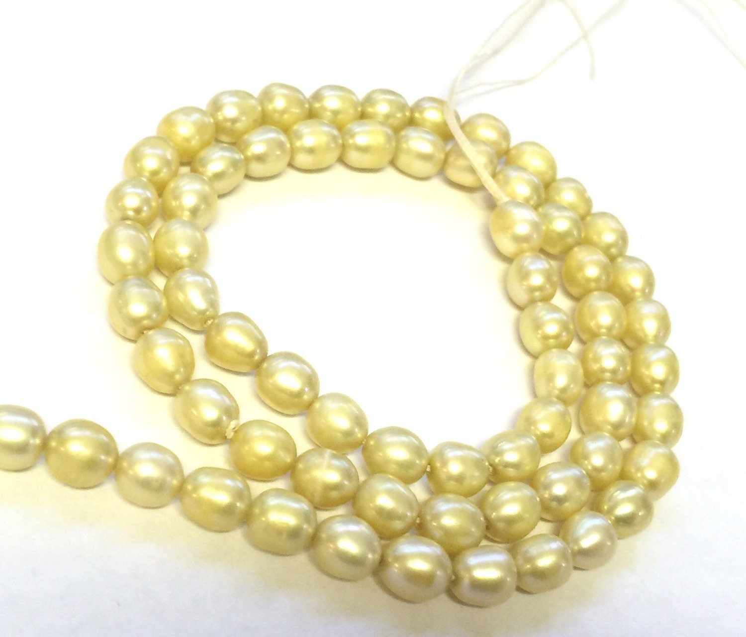 AA quality 5mm X 6mm Rice Oval Freshwater Pearl Fresh yellow Lemon pearl for design 15" full strand 65pc #DR3210